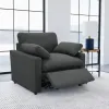 Coaster Fine Furniture 609533P Collins - Upholstered Power Recliner Chair - Dark Gray