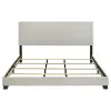 Coaster Fine Furniture 300852KW Dorian - Fabric Upholstered California King Panel Bed - Cream