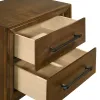 New Classic B0182-040 Ballard - 2 Drawer Nightstand - Walnut