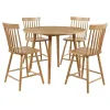 Coaster Fine Furniture 122508-S5 Andrews - 5 Piece Round Counter Height Dining Set - Light Ash