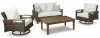 Ashley Furniture P750-835 Paradise Trail - Loveseat w/Cushion - Medium Brown
