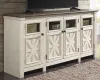 Ashley Furniture W647-60 Bolanburg - Extra Large TV Stand - White / Brown / Beige