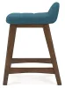 Ashley Furniture D615-324 Lyncott - Upholstered Barstool (Set of 2) - Blue / Brown