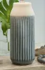 Ashley Furniture L177984 Afener - Ceramic Table Lamp (Set of 2) - Blue / Beige
