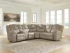 Ashley Furniture PC69205S1 Ashley Furniture PC69205S1 Pearce-Pike - 3-Piece Reclining Sectional With LAF Reclining Loveseat With Console - Birch
