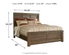 Ashley Furniture B251B6 Ashley Furniture B251B6 Juararo - Queen Panel Bed - Dark Brown