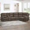 New Classic 28-U5853-5PS Gaia - 5 Piece P2 Power Sectional - Sable