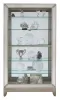Pulaski Furniture 21384 PFC Curios - Antique Style 5 Shelf Mirrored Curio Cabinet - Aged Silver