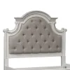 Liberty Furniture 244-BR17HU Liberty Furniture 244-BR17HU Magnolia Manor - Full Upholstered Panel Headboard - Antique White