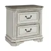 Liberty Furniture 244-BR61 Magnolia Manor - 2 Drawer Nightstand - Antique White