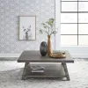 Liberty Furniture 406-OT1014 Modern Farmhouse - Oversized Square Cocktail Table - Dusty Charcoal