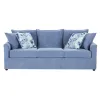 New Classic 23-1270S-2NP Sylvie - 2 Piece Living Room Set (Sofa & Swivel Chair) - Blue And White Print