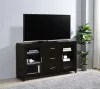 CoasterEssence 700881 Lewes - 2 Door Engineered Wood TV Stand - Cappuccino