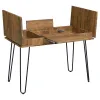 CoasterEveryday 802011 Sheeran - Writing Desk With Storage - Rustic Amber