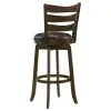 Coaster Fine Furniture 181369 Murphy - Wood Pub Height Swivel Bar Chair - Dark Brown