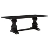 CoasterEssence 107411-S5 Parkins - 5 Piece Rectangular Dining Table Set - Rustic Espresso
