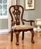 Furniture of America CM3212AC-2PK Elana - Arm Chair (Set of 2) - Brown Cherry / Brown