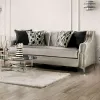 Furniture of America SM2686-SF Elicia - Sofa - Silver / Black
