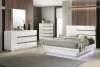 New Classic 00-B69-24C New Classic 00-B69-24C Paradox - 6/0 Western King 4 Piece Bedroom Set (Bed & Dresser & Mirror & Chest) - White