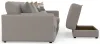 Jackson Furniture Industries 2405/36/37/77/3-18 Jackson Furniture Industries 2405/36/37/77/3-18 Trevor - 2 Piece Extra Deep Oversized Sofa With 1 Included Storage Cocktail Ottoman - Nickel