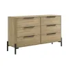 Intercon NH-BR-2406-VNM-C Newhall - Dresser - Vintage Oak Melamine