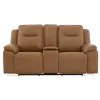 Liberty Furniture 7018BU-23P Callihan - Loveseat With Console P3 & ZW - York Butternut