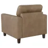 Coaster Fine Furniture 504669 Scotland - Faux Leather Upholstered Track Arm Chair - Brown
