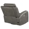 Coaster Fine Furniture 603433PPP Brickston - Triple Power Swivel Glider Recliner - Charcoal