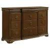 Coaster Fine Furniture 205301KE-S5 Garland - 5 Piece Eastern King Bedroom Set - Brown Cherry
