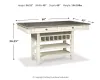 Ashley Furniture D647-32 Bolanburg - Rectangular Dining Room Counter Table - Beige