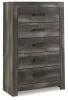Ashley Furniture B440-46 Wynnlow - Five Drawer Chest - Gray