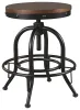 Ashley Furniture D546-224 Valebeck - Swivel Barstool (Set of 2) - Brown / Black