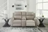 Ashley Furniture 6330794 Lavenhorne - Dbl Rec Loveseat W/Console - Pebble