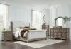 Ashley Furniture B944/31/36/58/56/97/93(2) Ashley Furniture B944/31/36/58/56/97/93(2) Ardenfield - 7 Pc. - Dresser, Mirror, King Upholstered Sleigh Bed, 2 Nightstands - Light Brown