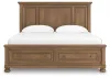 Ashley Furniture PCB779B12 Ashley Furniture PCB779B12 Feddinger - King Panel Storage Bed - Medium Brown