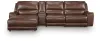 Ashley Furniture PCU62607S27 Ashley Furniture PCU62607S27 DeepWakes - 4-Piece Power Reclining Sectional With LAF Press Back Power Chaise And Storage Console - Canyon