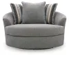 Ashley Furniture PC6410621 Creston Heights - Oversized Swivel Accent Chair - Smolder