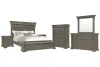 Pulaski Furniture P413-BR-K2-KIT5 Pulaski Furniture P413-BR-K2-KIT5 Madison Ridge - Queen Storage Bed, 2 Nightstands, Drawer Dresser With Mirror And Drawer Chest - Natural Bark