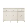 Samuel Lawrence Furniture S916-146 Madison - 3-Drawer Server with Cabinets in a Grey-White Wash Finish - Natural