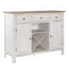 Liberty Furniture 62WH-SR4836 Liberty Furniture 62WH-SR4836 Lindsey Farm - Server - Weathered White & Sandstone