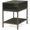 Riverside Furniture 92812 Riverside Furniture 92812 Hyde - Rectangular Chairside Table - Dark Brown