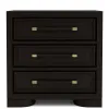 Riverside Furniture 27169 Lydia - 3 Drawer Nightstand - Dark Brown