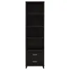 CoasterEssence 700882 Lewes - 4-Shelf Engineered Wood Media Tower - Cappuccino