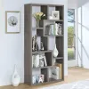 CoasterEveryday 800510 Theo - 7-Shelf Bookshelf - Weathered Gray