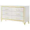 Coaster Fine Furniture 224733 Lucia - 6-Drawer Dresser - White