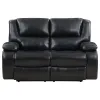 Coaster Fine Furniture 610245 Camila - Upholstered Motion Reclining Loveseat - Black