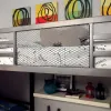 Furniture of America CM-BK1049 Ballarat - Triple Twin Bunk Bed With Desk - Silver