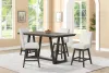 New Classic 45-4125S-DW4C New Classic 45-4125S-DW4C High Line - Counter Table & 4 Swivel Counter Chairs - White