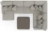 Jackson Furniture Industries 3345/75/30/72/28-26 Jackson Furniture Industries 3345/75/30/72/28-26 Livingston - 3 Piece Sectional With Comfort Coil Seating, 9 Included Accent Pillows And 1 Included 45