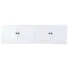 Coaster Fine Furniture 724113-SET Laughlin - 3 Piece Entertainment Center TV Stand - White